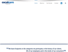 Tablet Screenshot of excelcareproducts.com